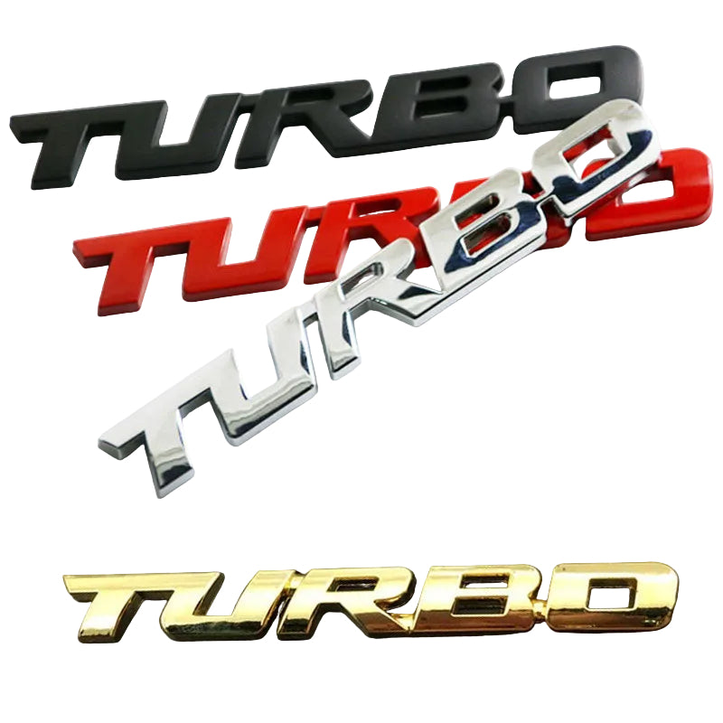 TURBO Aluminium Badge Emblem ATS Car Design
