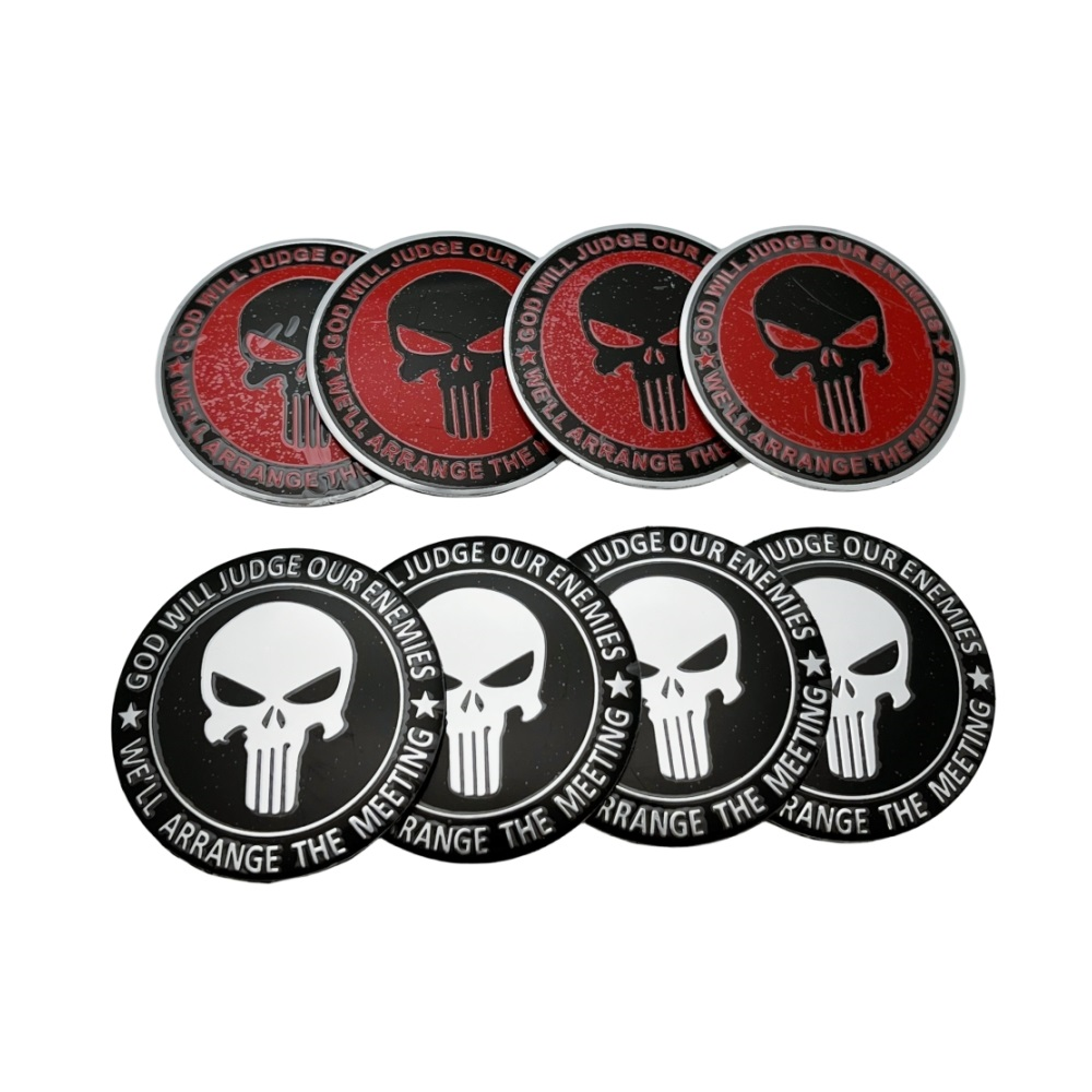 Punisher Wheel Hub Decals ATS Car Design