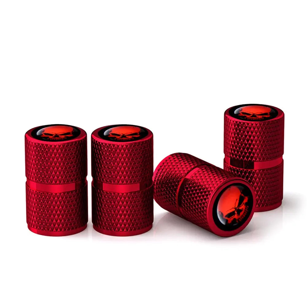 Skull Aluminium Tire Valve Caps ATS Car Design