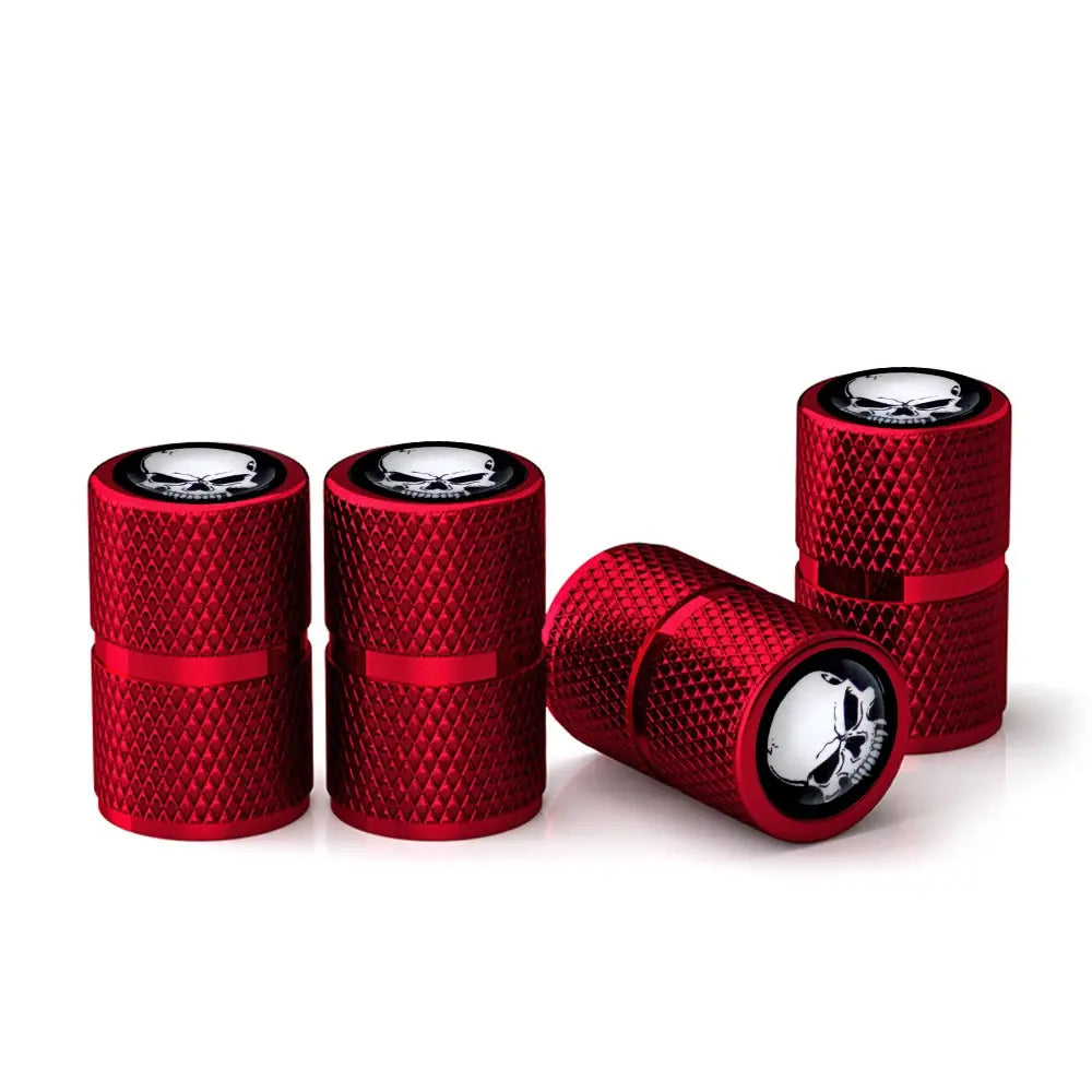 Skull Aluminium Tire Valve Caps ATS Car Design
