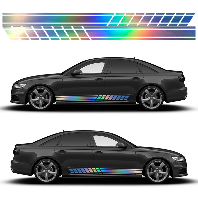 Car Waist Line Latte Art Stickers Universal Decorative Sticker ATS Car Design
