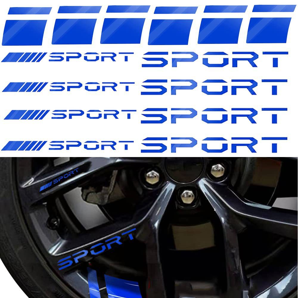 Wheel Rim Stripe Stickers – Reflective Sport Accent ATS Car Design