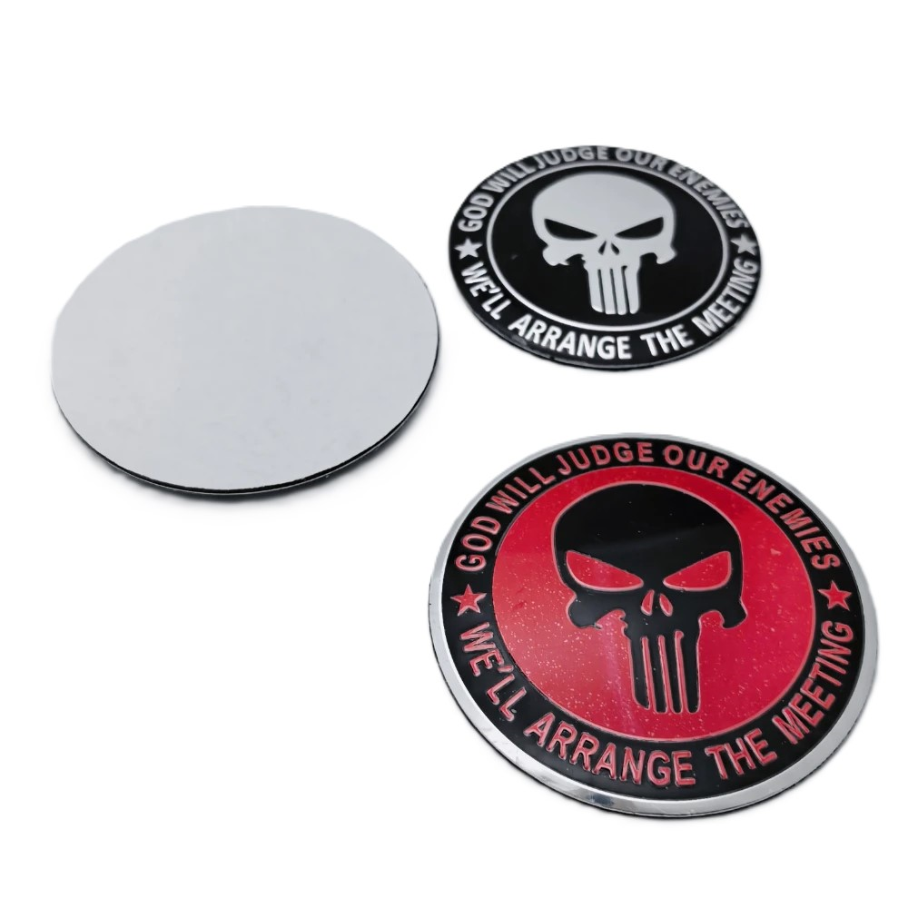 Punisher Wheel Hub Decals ATS Car Design