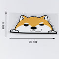 Cartoon Chai Dog Peeping Window Decoration Car Stickers ATS Car Design