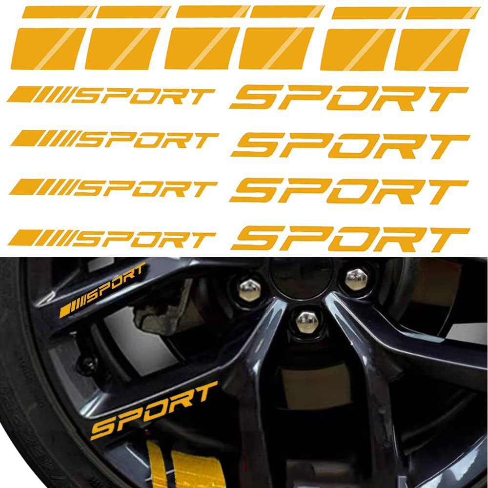 Wheel Rim Stripe Stickers – Reflective Sport Accent ATS Car Design