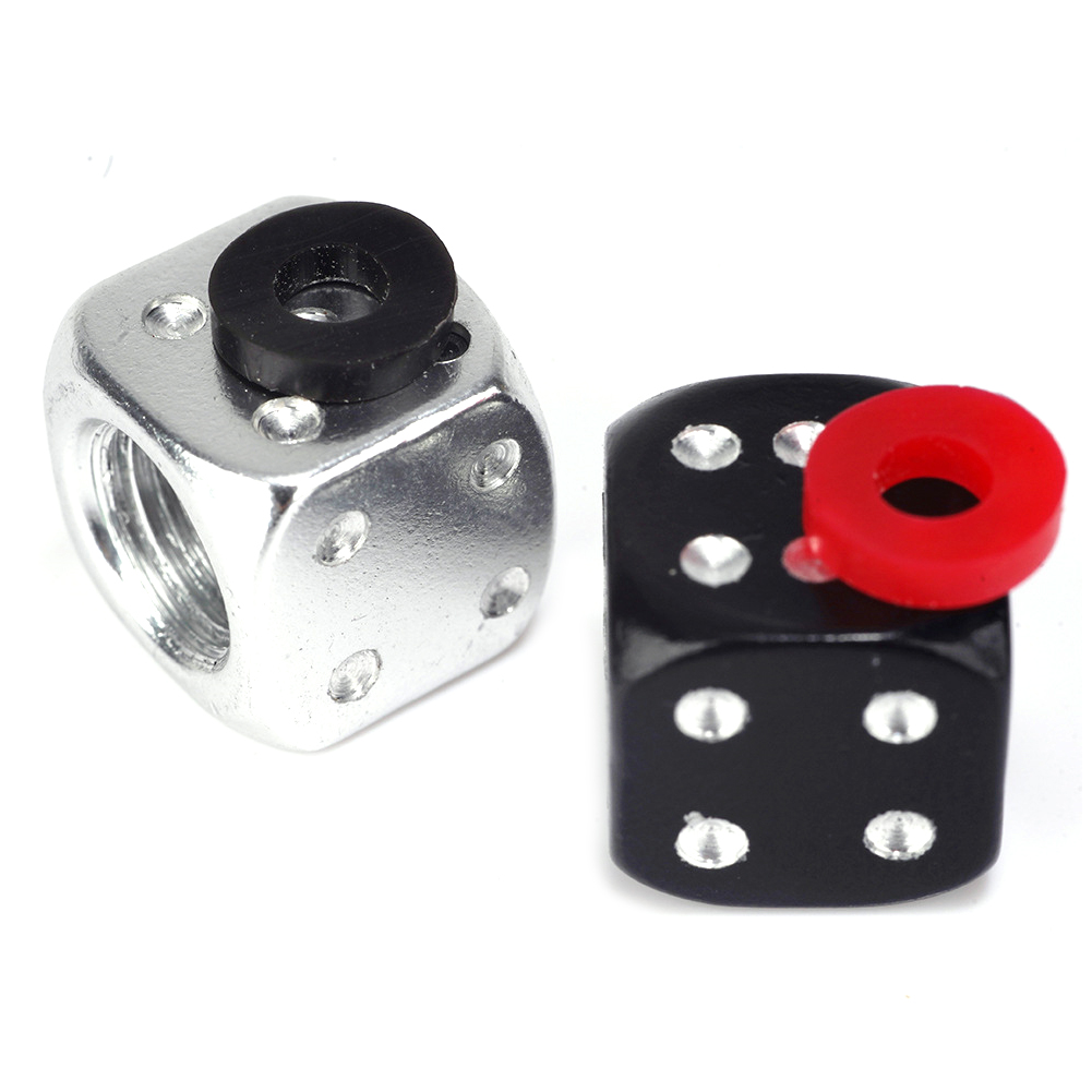 Dice Aluminium Valve Caps ATS Car Design