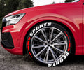 SPORTS Car Motorcycle Tire Letter Sticker Pvc Rubber Material Style Car Modification Wheel ATS Car Design