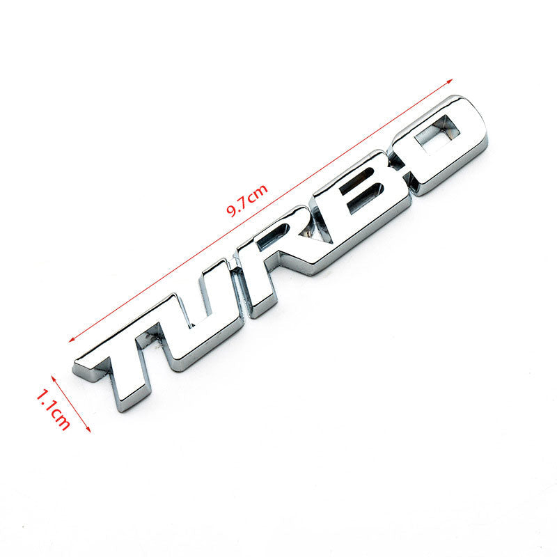 TURBO Aluminium Badge Emblem ATS Car Design