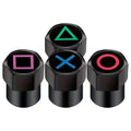 Playstation Game Button Tire Valve Caps ATS Car Design