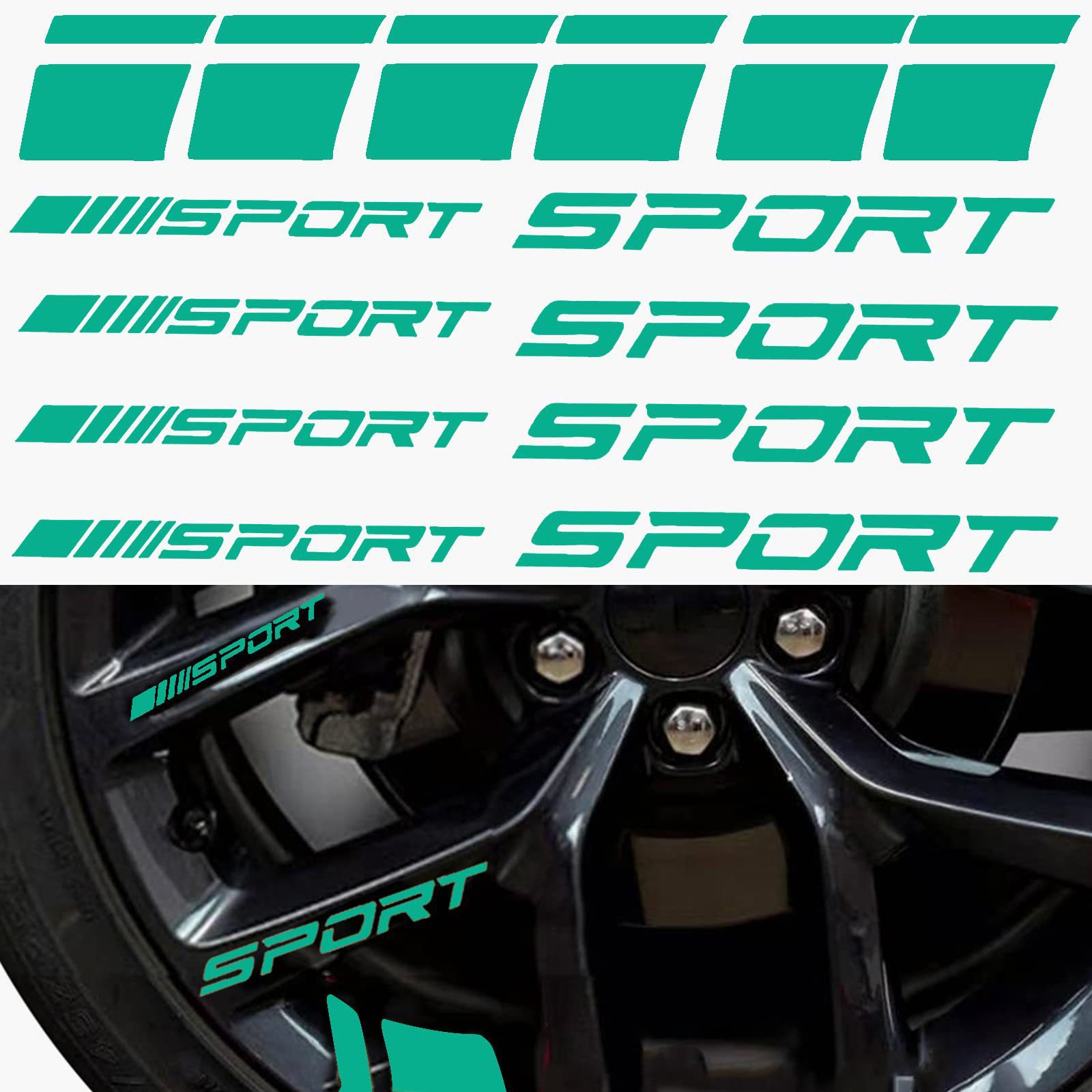 Wheel Rim Stripe Stickers – Reflective Sport Accent ATS Car Design