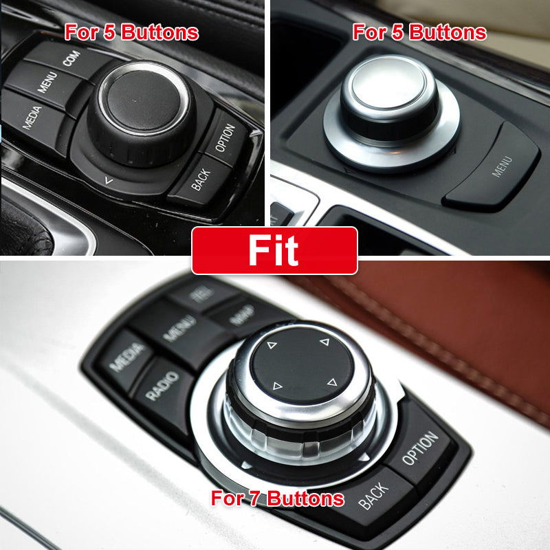 Multimedia Button Sticker For Car Large Knob Cover ATS Car Design