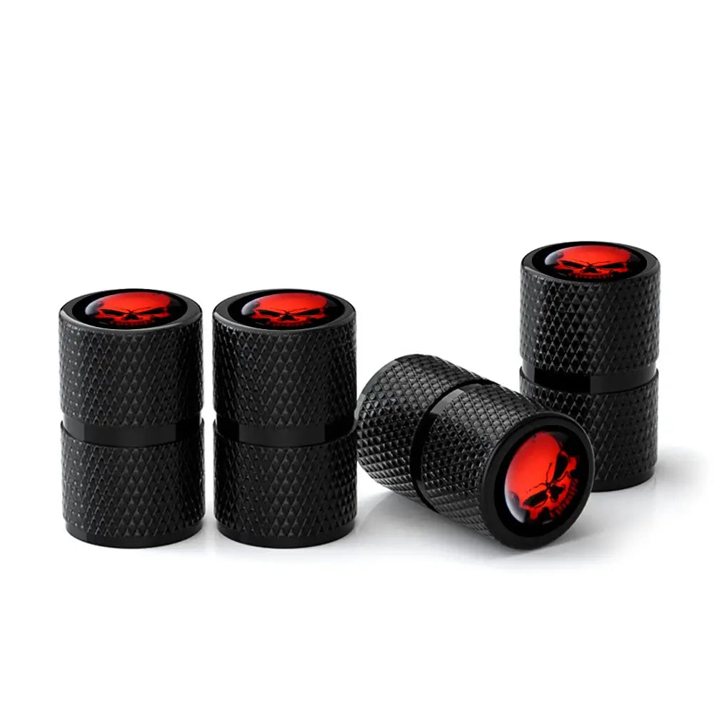 Skull Aluminium Tire Valve Caps ATS Car Design