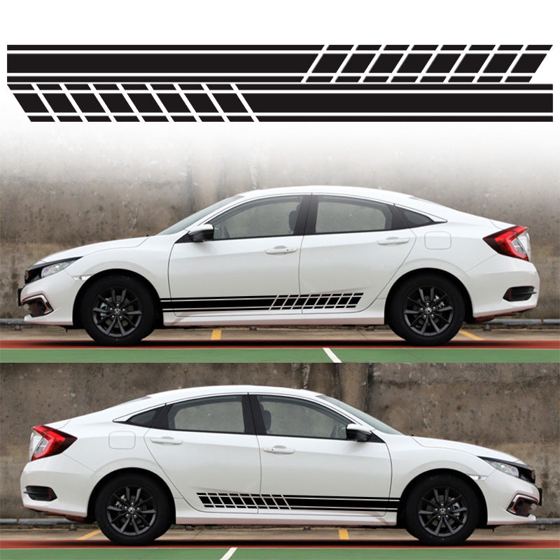 Car Waist Line Latte Art Stickers Universal Decorative Sticker ATS Car Design
