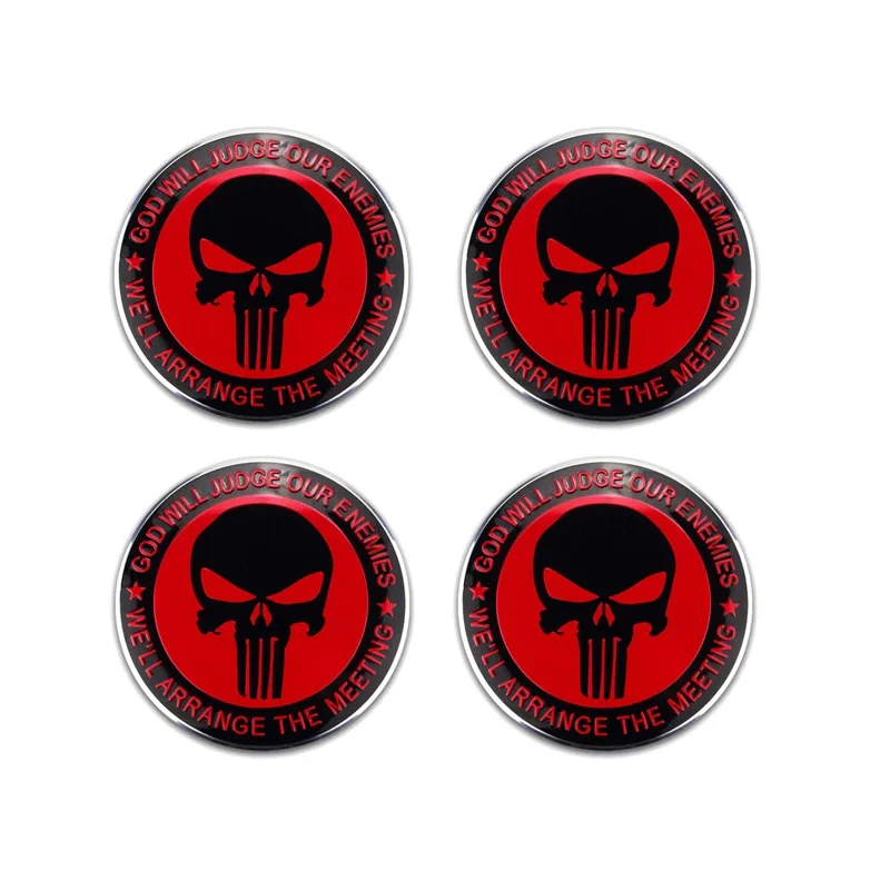 Punisher Wheel Hub Decals ATS Car Design