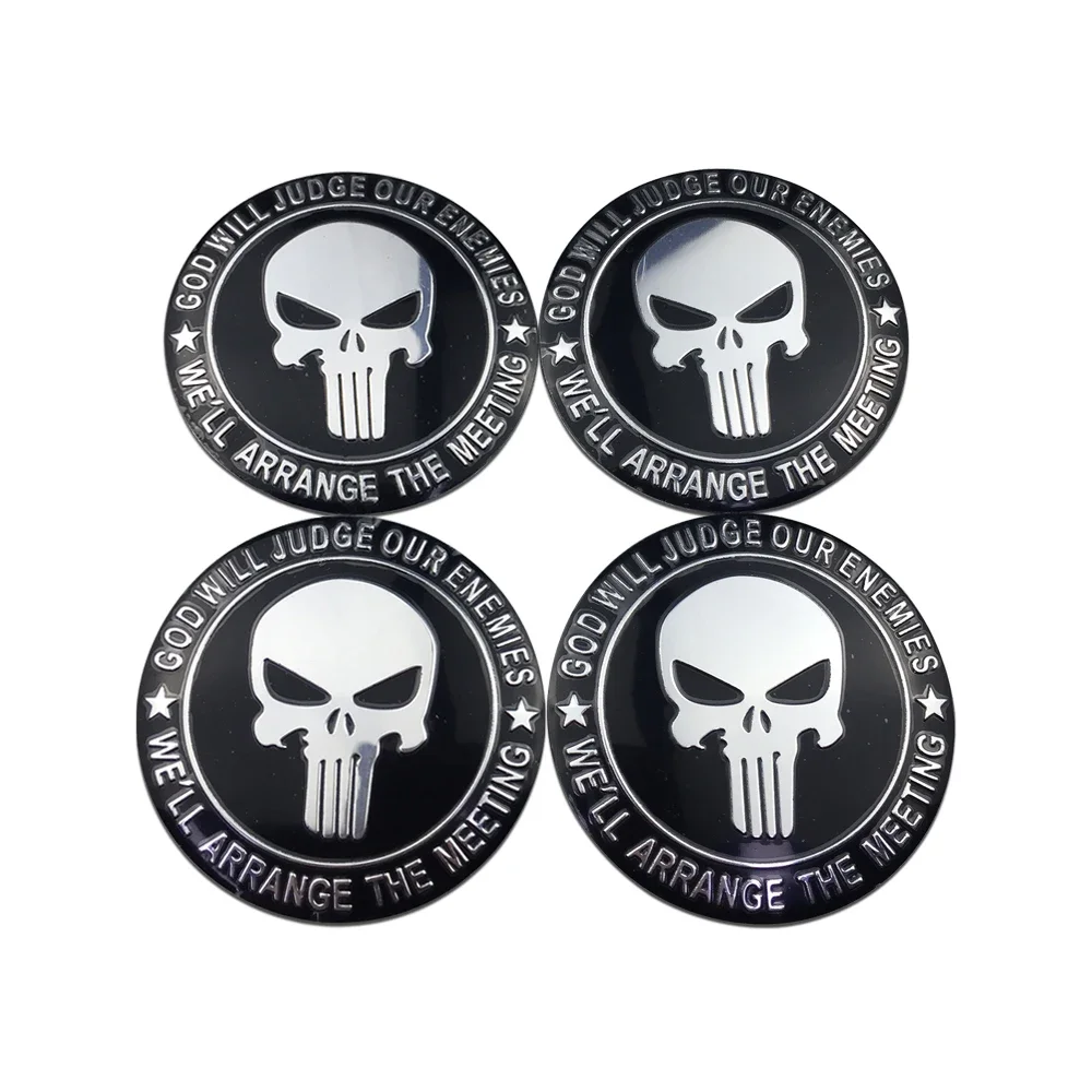 Punisher Wheel Hub Decals ATS Car Design