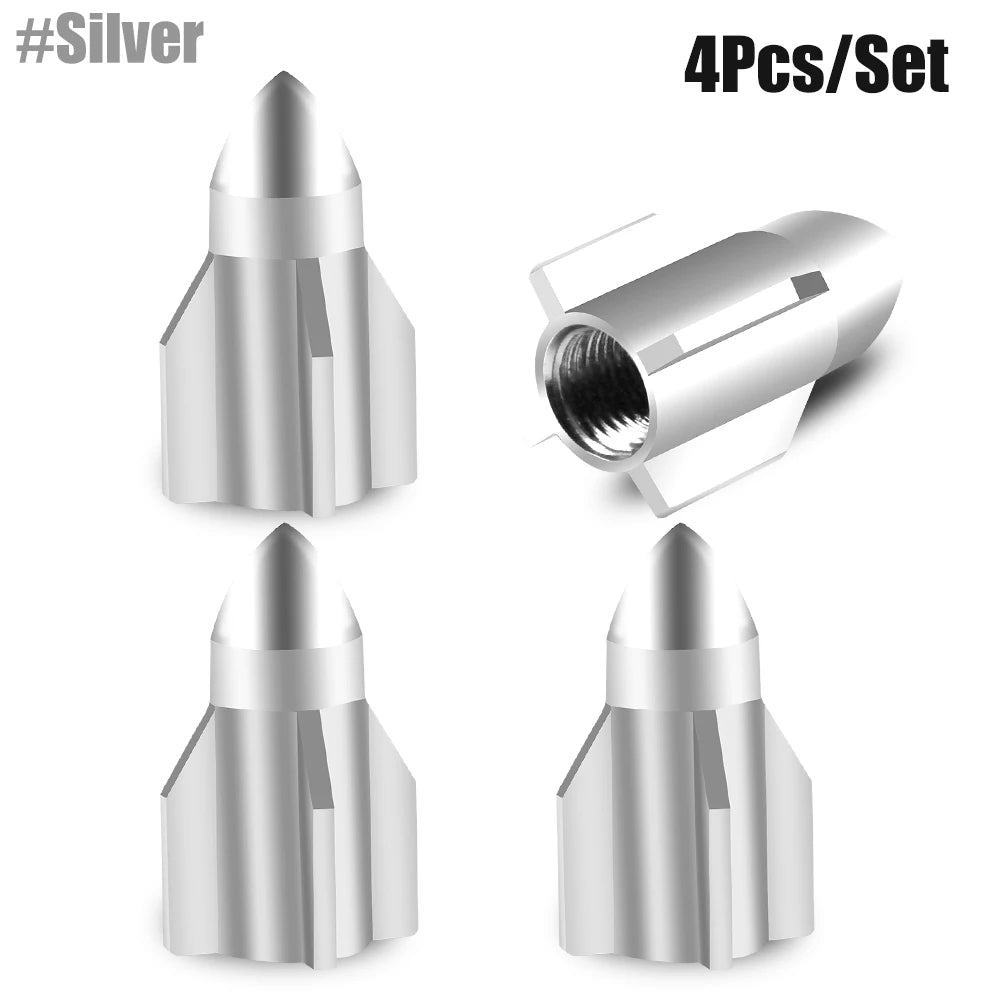 Rocket Arrow Granate Tire Valve Caps ATS Car Design