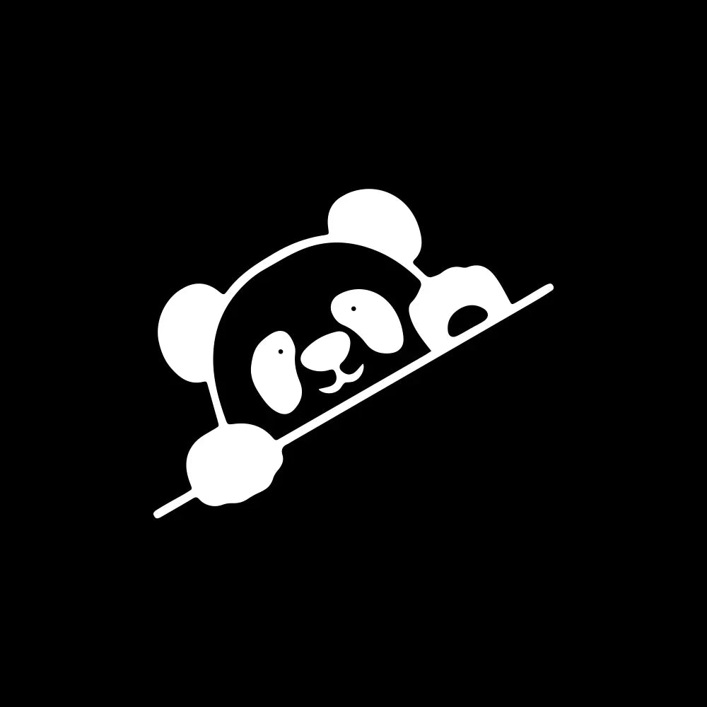 Panda Car Decal Sticker – Cute Waterproof Side Window Vinyl ATS Car Design