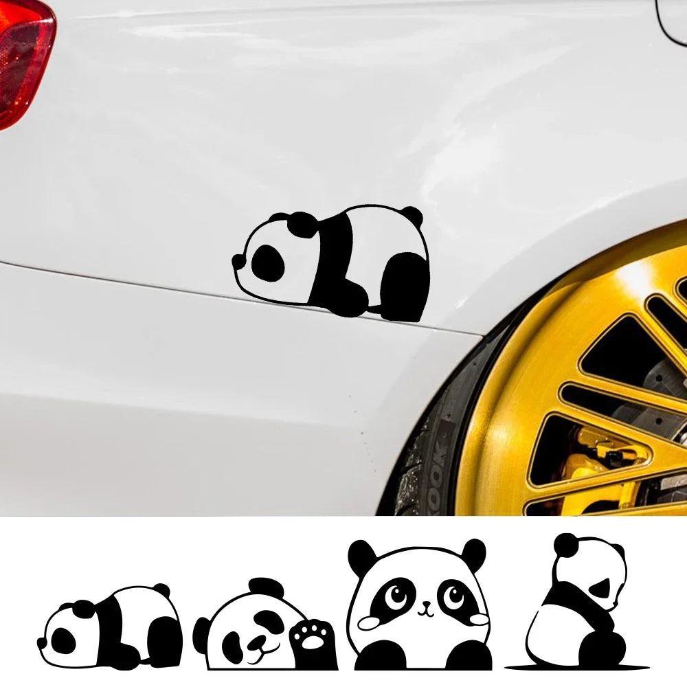 Panda Car Decal Sticker – Cute Waterproof Side Window Vinyl ATS Car Design