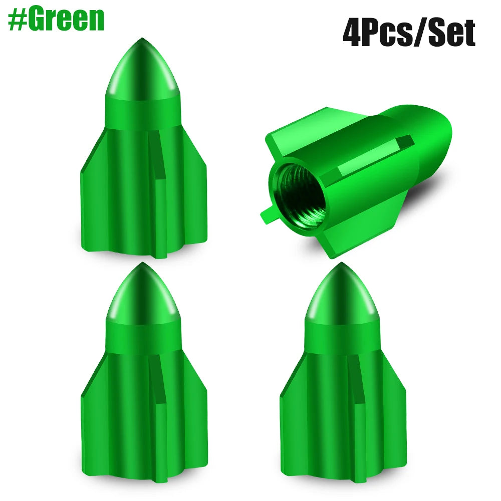 Rocket Arrow Granate Tire Valve Caps ATS Car Design