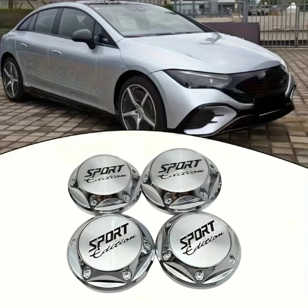 4pcs Wheel Hub Center Caps 65mm Diameter Durable Car Tire Center Badge Covers for All Vehicle Models Vehicle Modification ATS Car Design