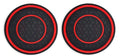 2pcs 7cm/2.75inch Car Center Console Anti Slip Pad Easy Clean Dustproof Coaster Pvc Double Circle Honeycomb Pattern Car Interior ATS Car Design