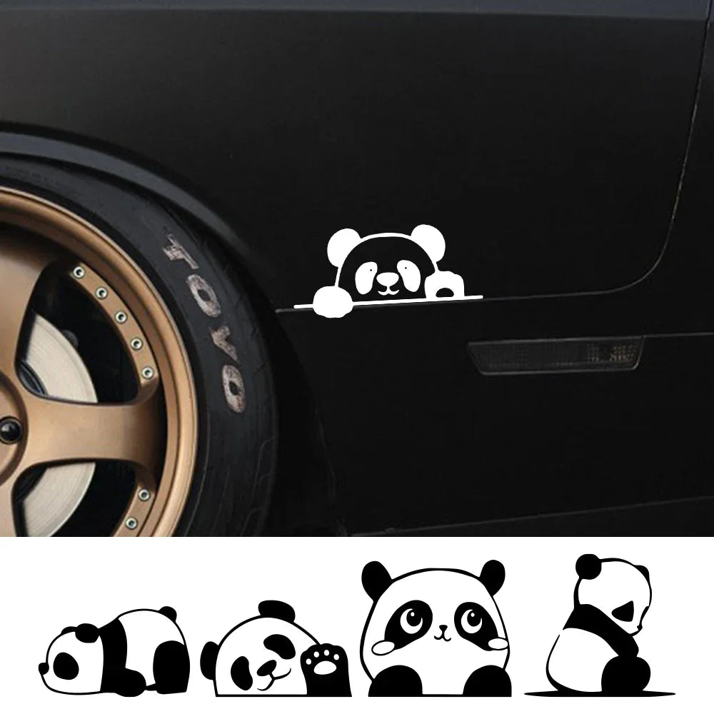 Panda Car Decal Sticker – Cute Waterproof Side Window Vinyl ATS Car Design