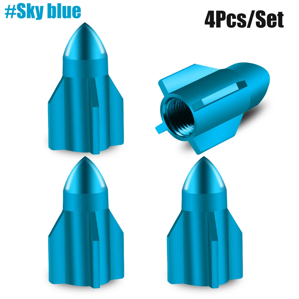 Rocket Arrow Granate Tire Valve Caps ATS Car Design