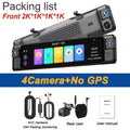 4 Channel 4K ADAS RearView Mirror Dash Camera for Cars 4 Lens 1080p BSD Front Left Right Rear Car DVR Auto WIFI Video Recorder ATS Car Design