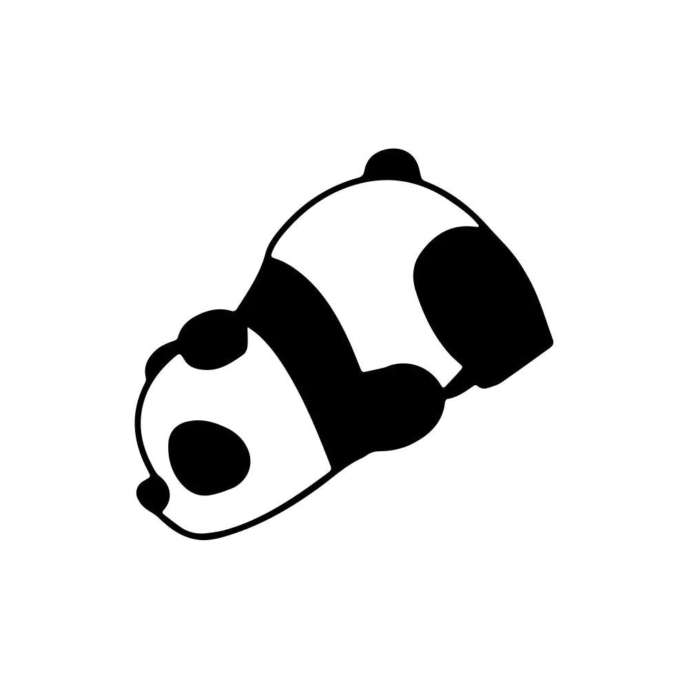 Panda Car Decal Sticker – Cute Waterproof Side Window Vinyl ATS Car Design