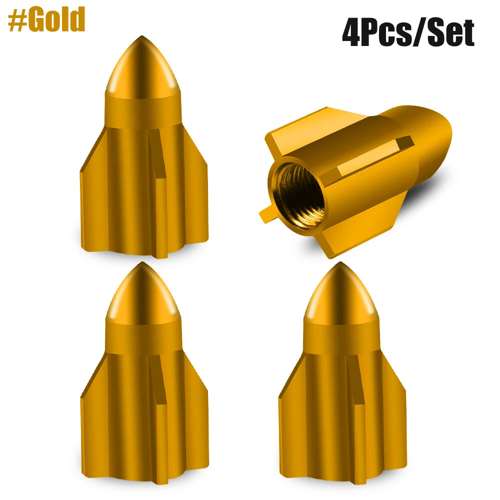 Rocket Arrow Granate Tire Valve Caps ATS Car Design