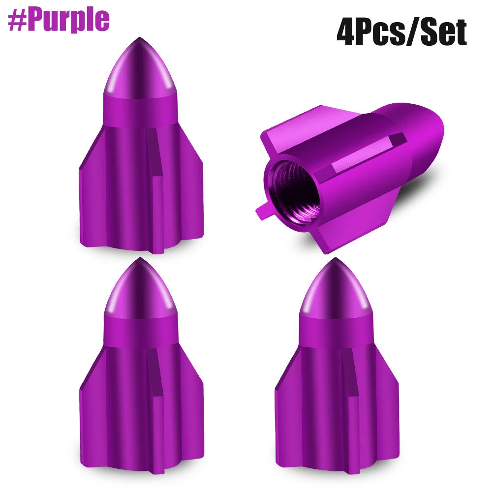 Rocket Arrow Granate Tire Valve Caps ATS Car Design