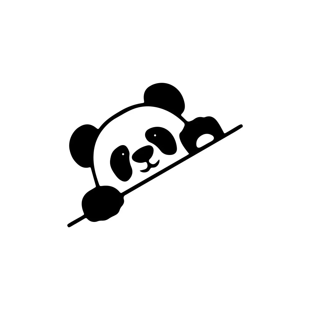 Panda Car Decal Sticker – Cute Waterproof Side Window Vinyl ATS Car Design