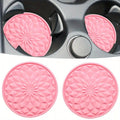 Car Cup Holder Coaster, Universal Auto Non-Slip Cup Holder Embedded in Ornaments Silicone Coaster, Universal Fit Car Interior Ac ATS Car Design