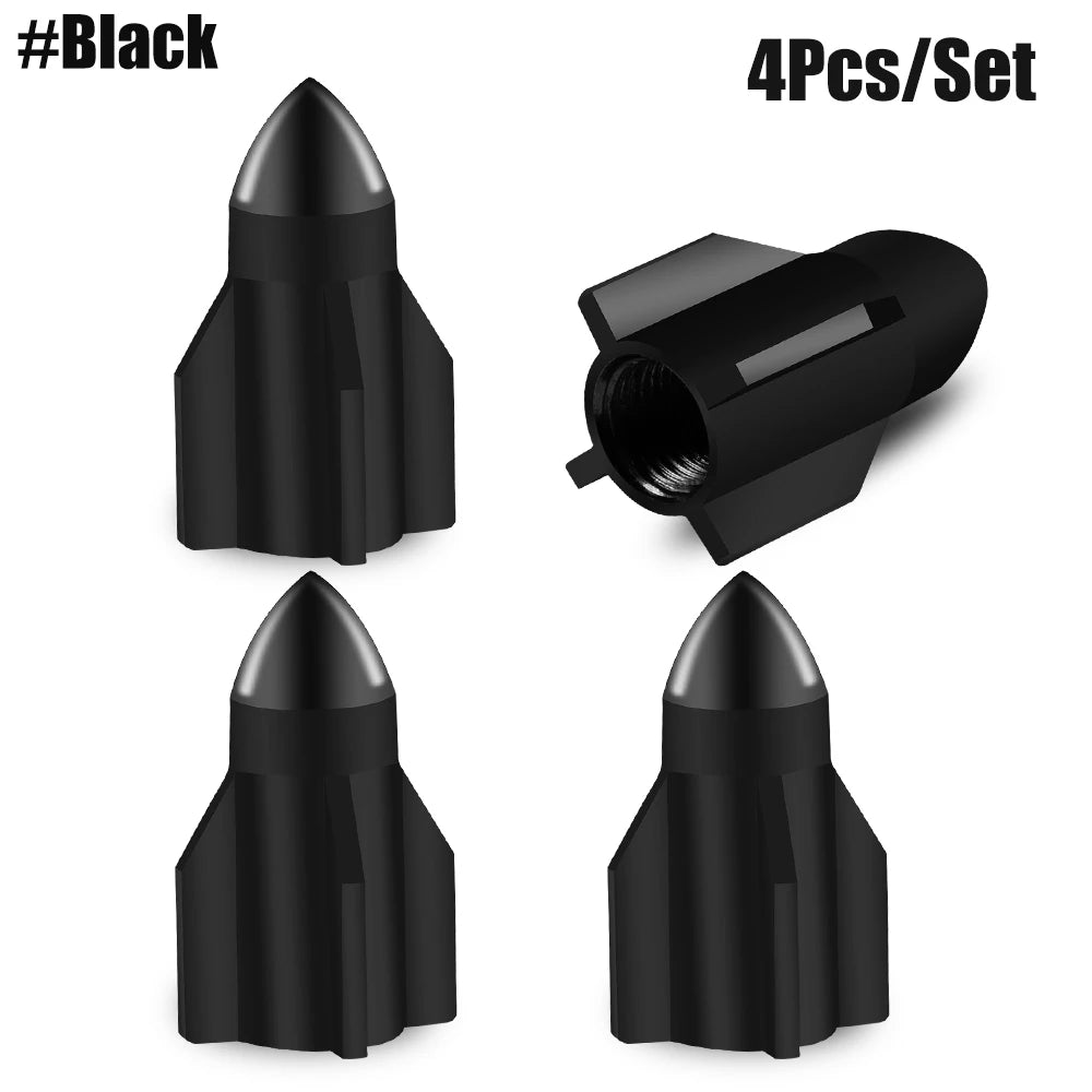 Rocket Arrow Granate Tire Valve Caps ATS Car Design