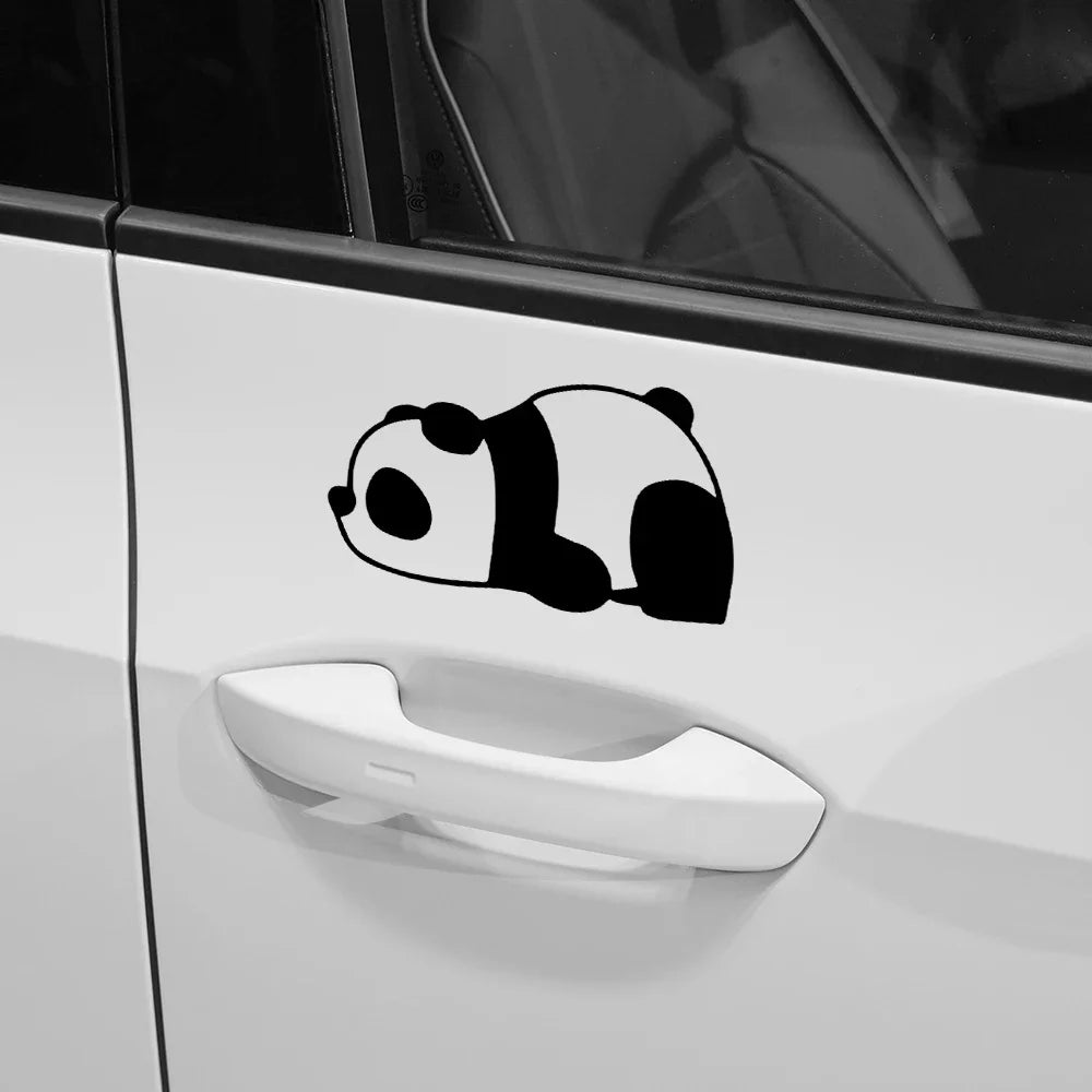 Panda Car Decal Sticker – Cute Waterproof Side Window Vinyl ATS Car Design