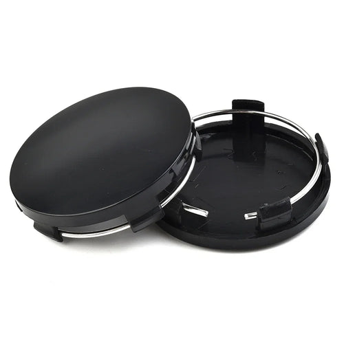4 PCS 60mm Car Hub Center Covers New ABS Black Silver Universal Car Truck Vehicle Wheel Hub Center Cap Cover Car Accessories ATS Car Design