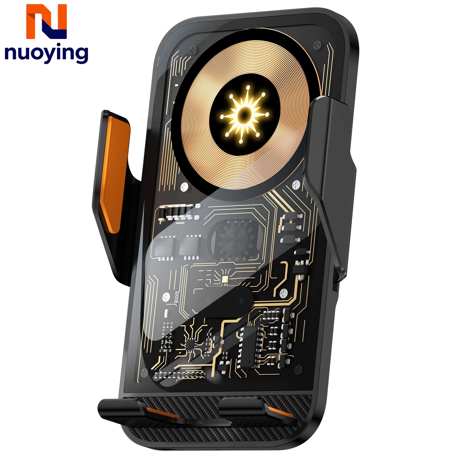 Fast Charging Universal Car Wireless Charging Phone Holder, Transparent Visible Design, Secure Air Vent Clip for All Smartphones ATS Car Design