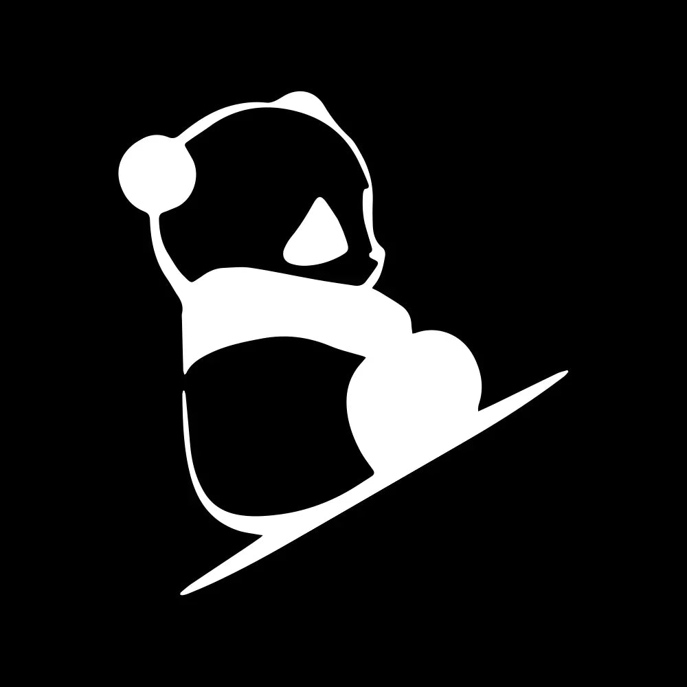 Panda Car Decal Sticker – Cute Waterproof Side Window Vinyl ATS Car Design