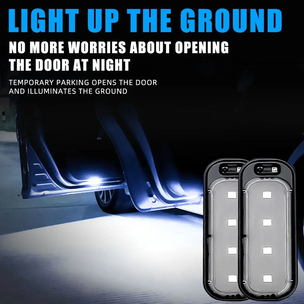 Car Door Lights LED Welcome Light Infrared Sensing Control Auto Open Door Safe Anti-collision Emergency Signal Lamp ATS Car Design