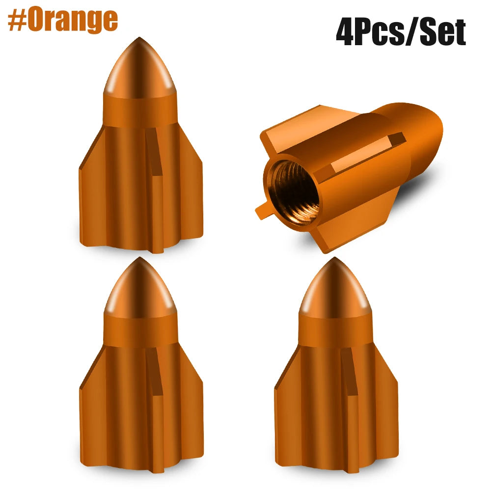 Rocket Arrow Granate Tire Valve Caps ATS Car Design