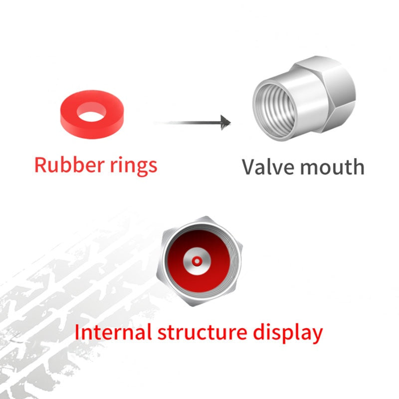 Rockstar Aluminium Tire Valve Caps ATS Car Design