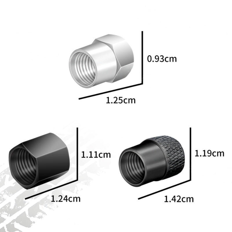 Rockstar Aluminium Tire Valve Caps ATS Car Design